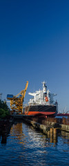 BULK CARRIER - Freighter at the port wharf © Wojciech Wrzesień