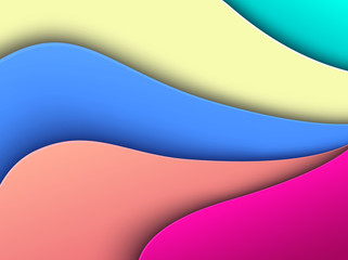 Abstract background colorful waves