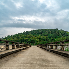 Concrete bridge in countryside