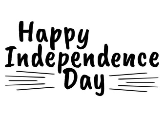 Happy 4 th July and Independence Day. Greeting Cards with Font. Vector illustration