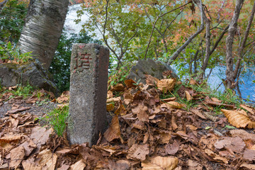 Old classical Demarcation Border stone