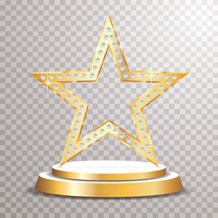 podium star golden