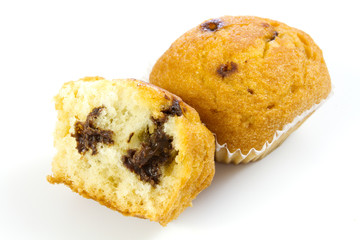 madeleines fourrées au chocolat