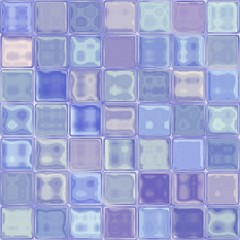 Abstract surreal blue trendy crystal glass ice icy cubes block tiles textures