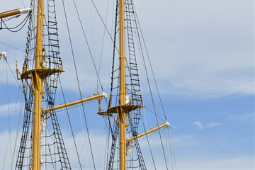 Obraz premium 帆船のマスト