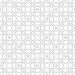 Gray geometric design on white background. Seamless pattern