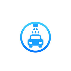 car wash, vector sign