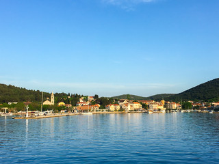 Fototapeta na wymiar Sailing towards Zlarin island, Croatia