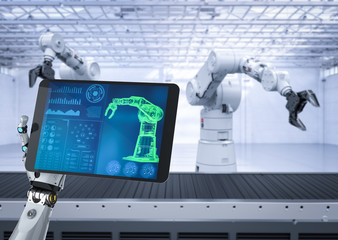 cyborg control robot arm