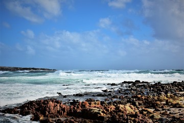Fototapeta na wymiar Coastline ocean beach of Western Australia.