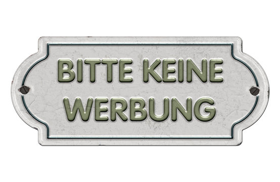  Bitte keine Werbung