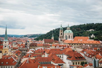 Fototapeta premium Beautiful view of the architecture of Prague in the Czech Republic. Prague is one of the most favorite places to visit tourists from all over the world