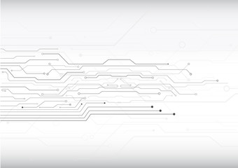 Circuit board pattern or abstract circuit line vector illustration