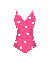 Top Polka Dot Summer Mode Vector Illustration
