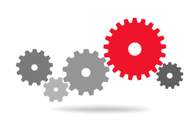 gears for cooperation or teamwork Background