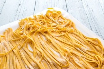 Bologna original Homemade tagliatelle pasta