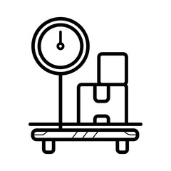 Scales icon vector