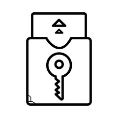 Access control. Key card