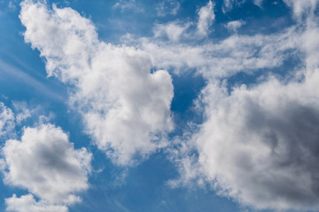 Obraz premium blue sky with white clouds