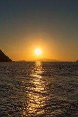 Fototapeta premium The sun rises over the Aegean Sea