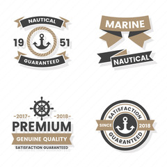 Fototapeta premium Vintage Retro Vector Logo for banner