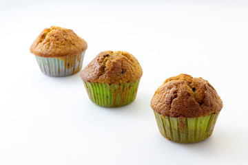 Muffin with white background