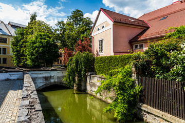 Fototapeta na wymiar Jindrichuv Hradec. City in South Bohemian region, Czech Republic, Central Europe.