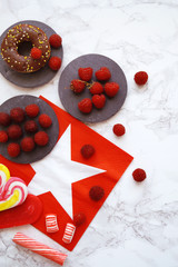 Fresh Raspberries background