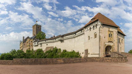 Fototapeta na wymiar The Wartburg castle near the town of Eisenach