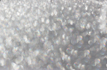 white blur abstract background. bokeh christmas blurred beautiful shiny Christmas lights