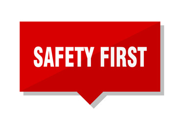 safety first red tag