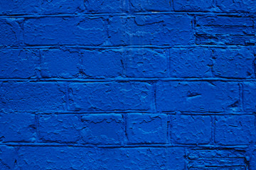 blue brick wall, background