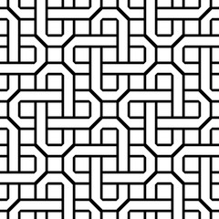 Design seamless monochrome geometric pattern
