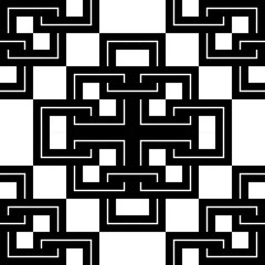 Design seamless monochrome geometric pattern