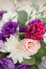 Wedding bouquet with roses