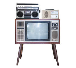 Old TV and Retro radio