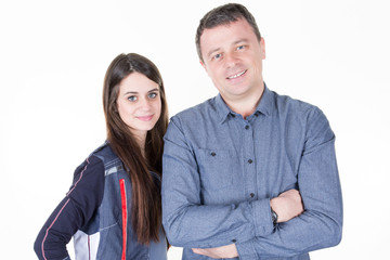 teenager and dad father spending time together