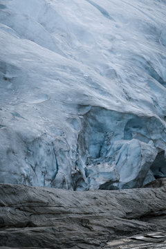 Blue Ice Glacier in Norway