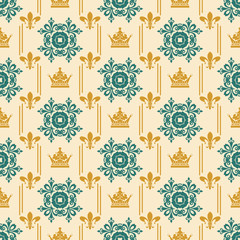 Seamless Pattern Vintage Style