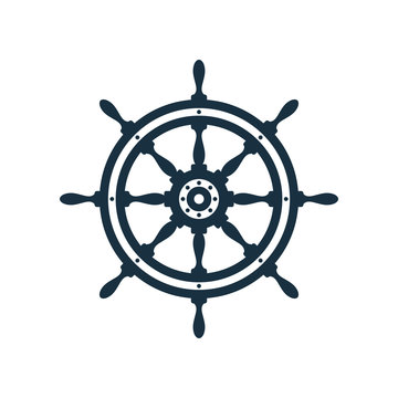 Ship wheel icon design