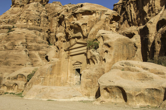 Little Petra in Siq al-Barid, Wadi Musa, Jordan