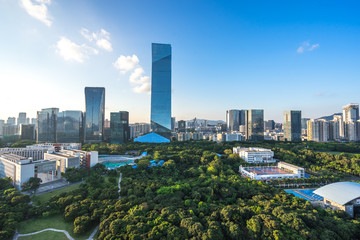 panoramic city skyline