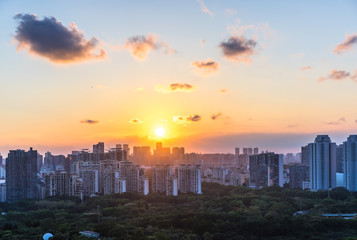 panoramic city skyline