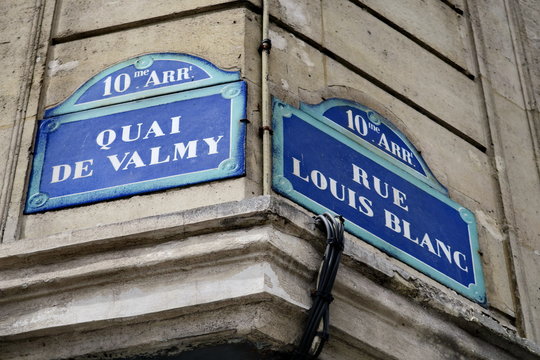 Quai de Valmy rue Louis Blanc croisement