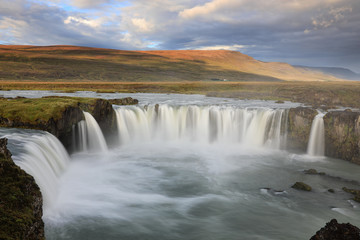 Amazing Godafoss waterfall in Iceland