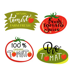 Hand sketched tomato lettering typography.
