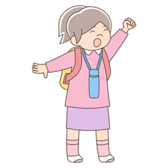 幼児5歳女の子_ハイキング