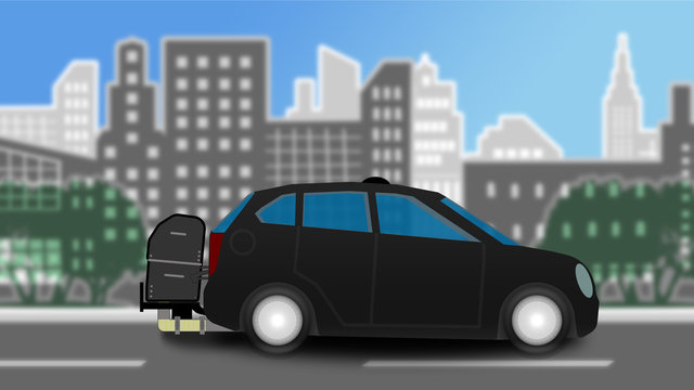adi70 AutonomousDrivingIllustration - german: Mobile Emissionsmessung auf der Stra&szlig;e / PEMS-Messger&auml;t (Portable Emission Measurement System) - english: Real Driving Emissions (RDE) - 16to9 xxl - g6167