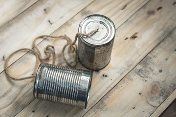 Simple Communication Device Made of Old Tin Can.
