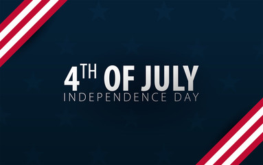 Fourth of July. 4th of July. Independence Day of the USA. Vector illustration